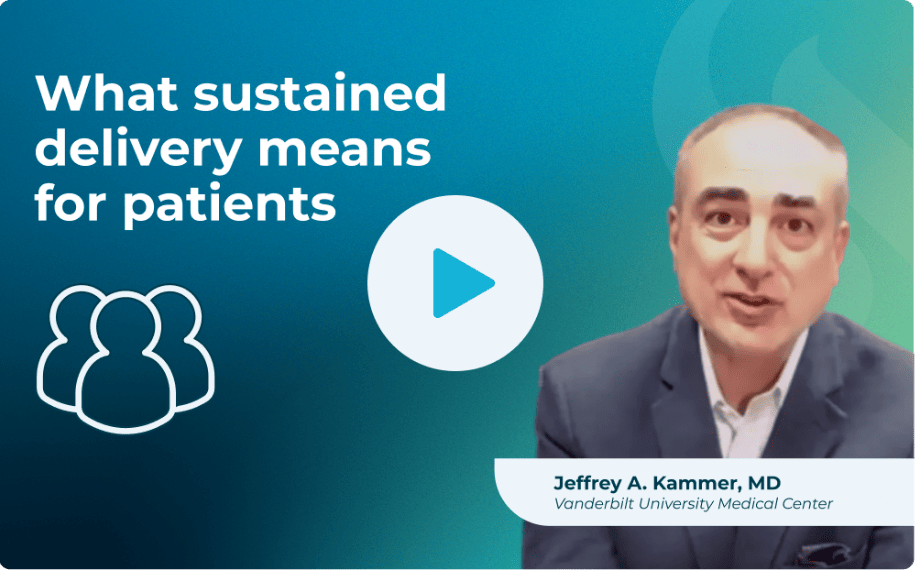 What sustained delivery means for patients